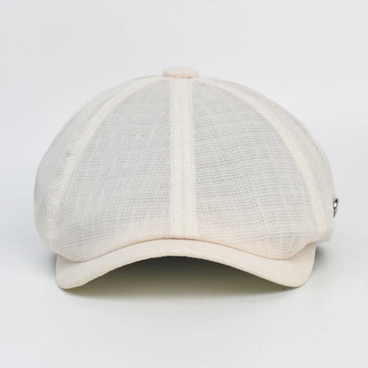 Spring Summer Breathable Mesh Newsboy Caps Men Woman