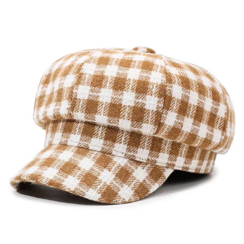British Retro Women's Octagonal Hat