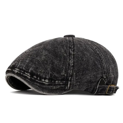 Spring And Autumn Cotton Solid Print Newsboy Caps