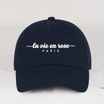 "La Vie En Rose Paris" Print Baseball Cap