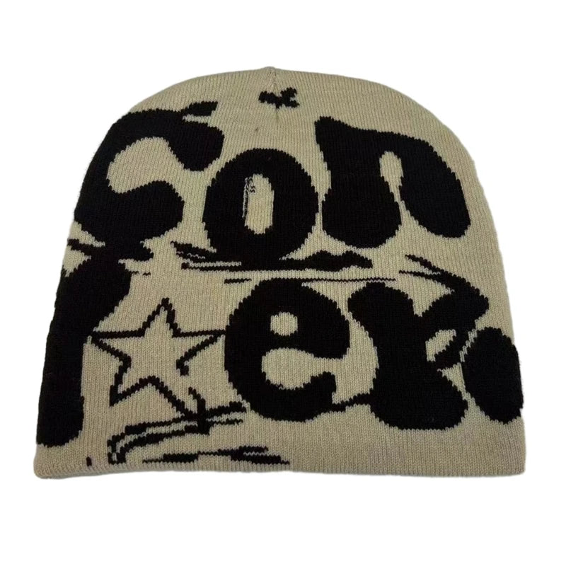Y2k Beanie Hat Slouchy Beanie Vintage Beanie Warm Beanie