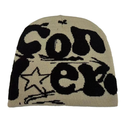 Y2k Beanie Hat Slouchy Beanie Vintage Beanie Warm Beanie