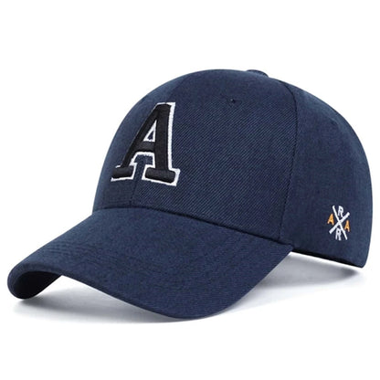Baseball Hat A Letter Side AR Embroidery Outdoor Leisure Sports