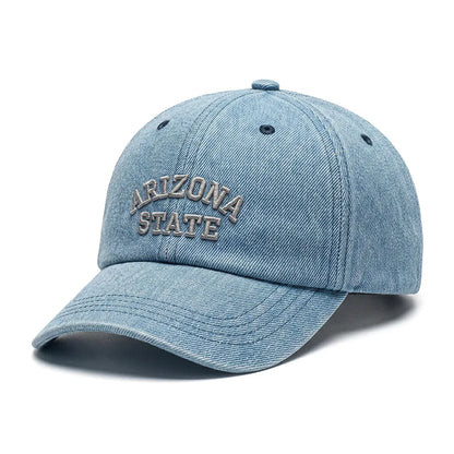 European And American Retro Washed Denim Baseball Cap