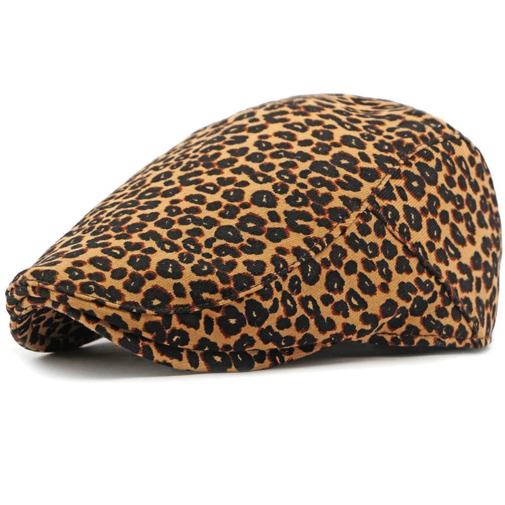 Men Women Retro Floral Artist Painter Beret Hat Adjustable
