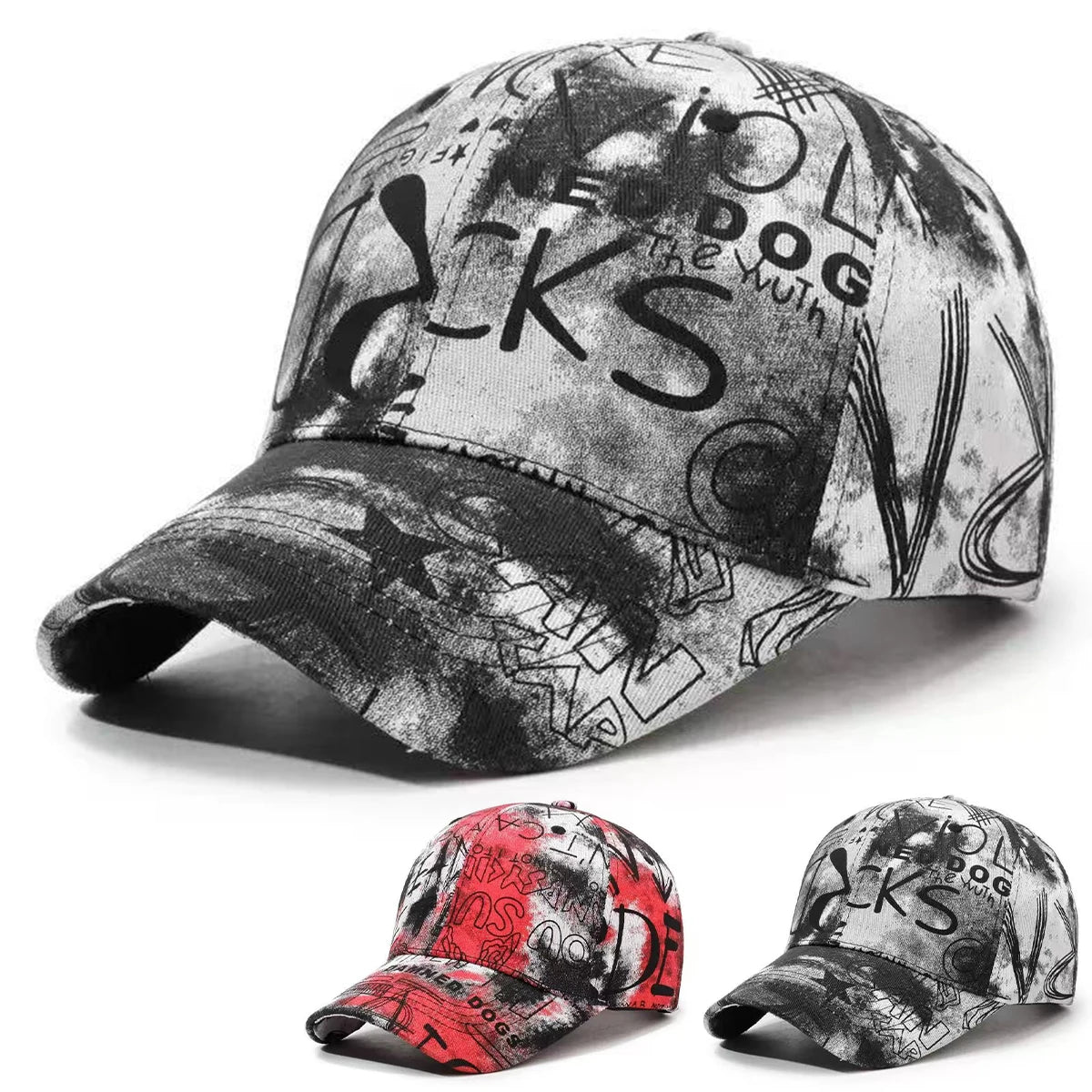 Unisex Graffiti Letters Baseball Caps Spring Autumn Outdoor