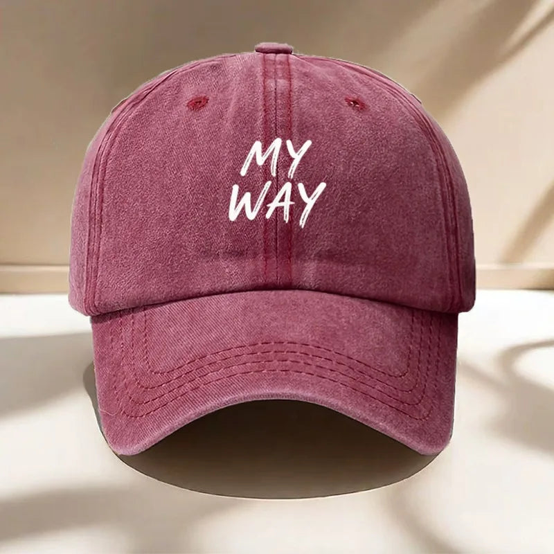 Men's Letter Baseball Cap For Casual Outdoor