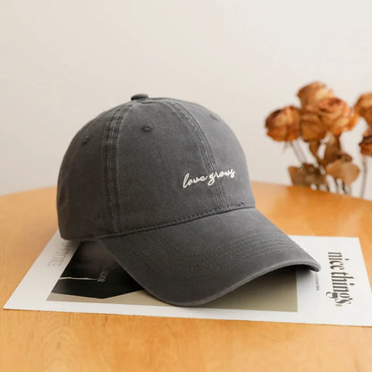 Retro Letter Embroidered Baseball Cap