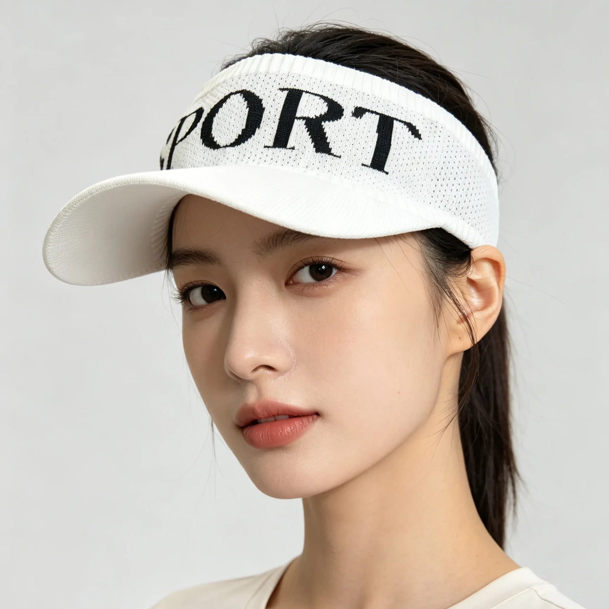Outdoor Travel Polka Dot Letter Embroidery Baseball Cap Wide Brim Shows a Small Face Versatile Sports Deep Top Cap