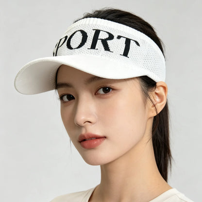 Outdoor Travel Polka Dot Letter Embroidery Baseball Cap Wide Brim Shows a Small Face Versatile Sports Deep Top Cap