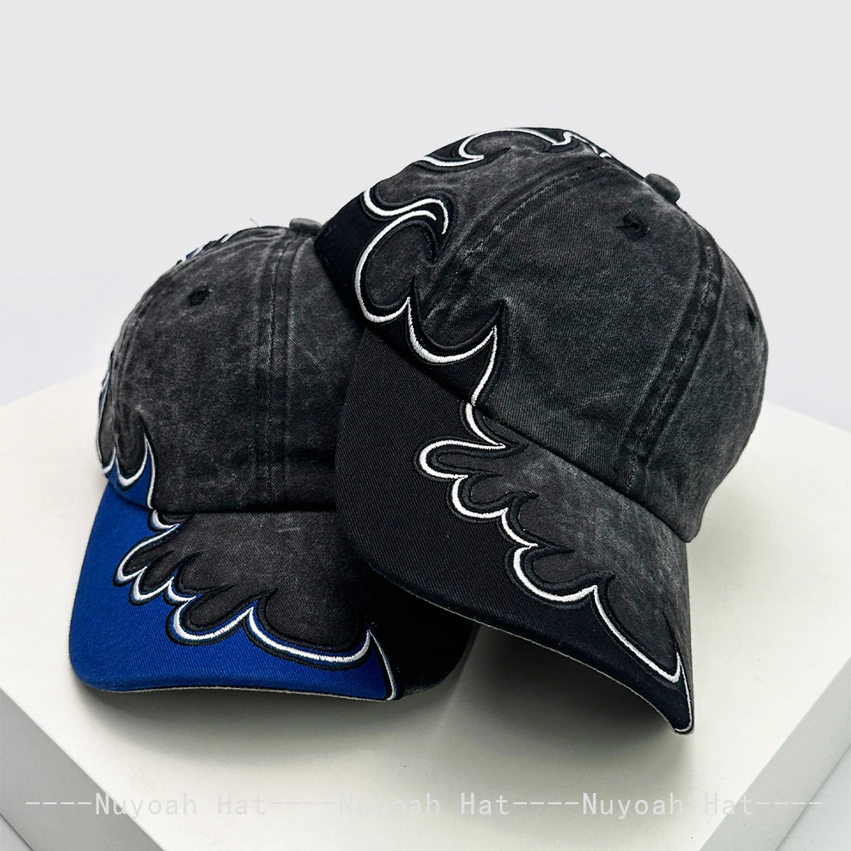 New Men Women American Street Embroidered Flame Baseball Hats