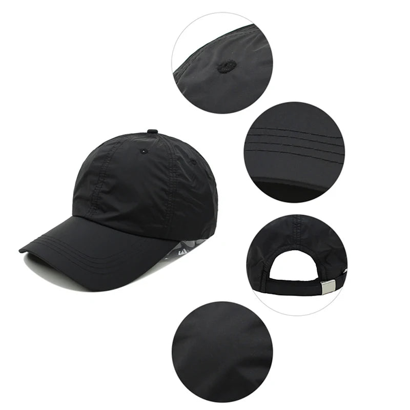 Summer Unisex Quick Dry Snapback Cap Women