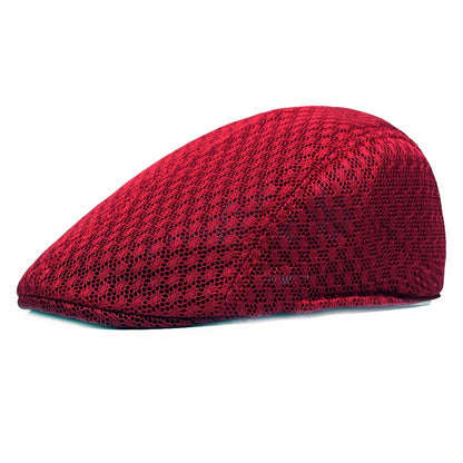 2025 New Summer Casual Beret Hat Unisex Mesh Flat Caps