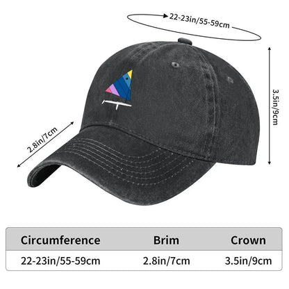 Sunfish Sailboat Baseball Cap summer hat
