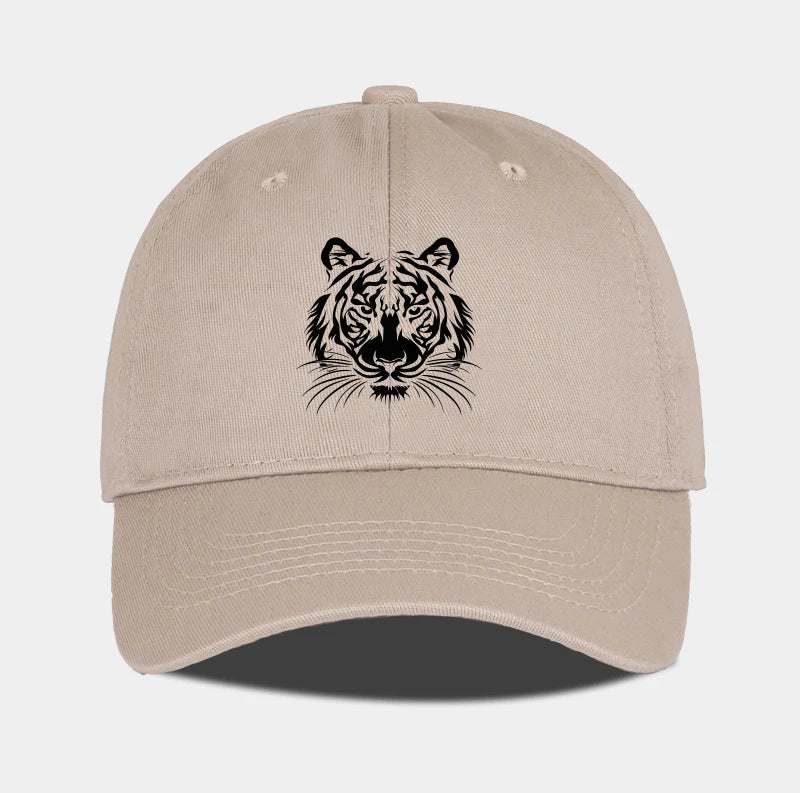 Tiger Head Print Baseball Cap Bold Vintage Wild Style Daily Commute Outdoor Hiking Camping Travel Perfect Gift