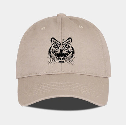 Tiger Head Print Baseball Cap Bold Vintage Wild Style Daily Commute Outdoor Hiking Camping Travel Perfect Gift