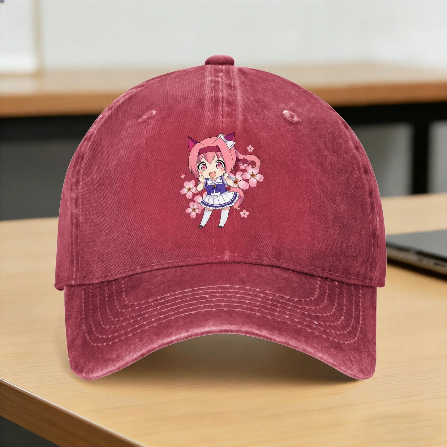 Haru Urara Chibi Anime Casual Baseball Cap