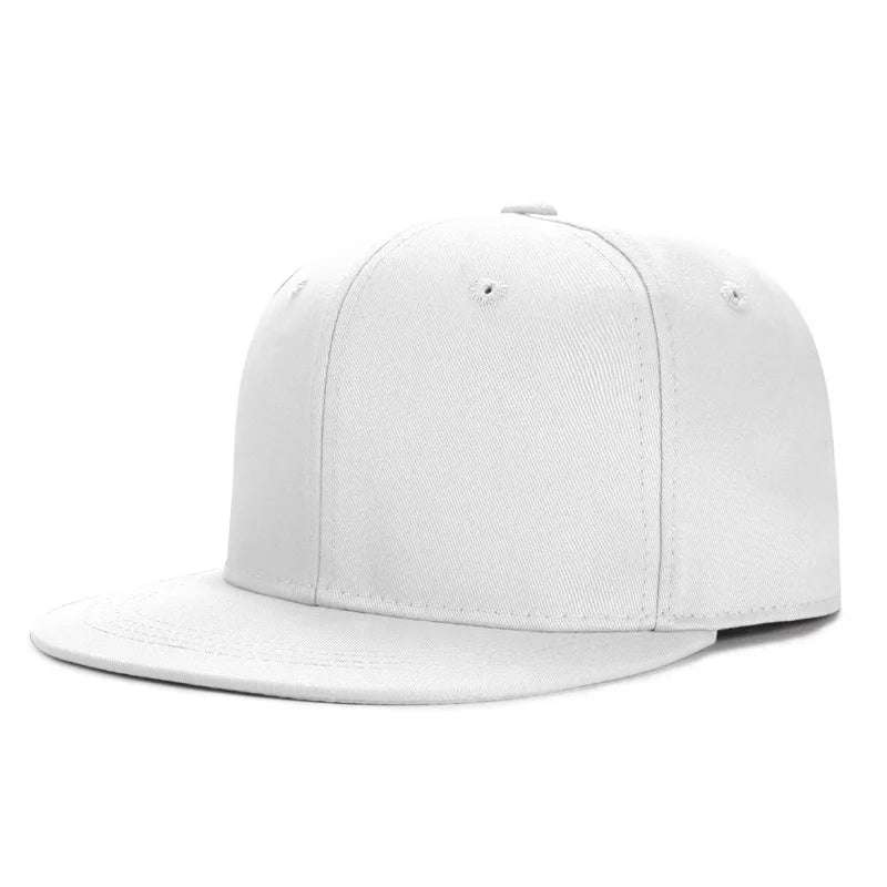 Flat Peak Snapback Caps Lady Fashion Polyester Plain Men Hiphop Blank Sport Cap