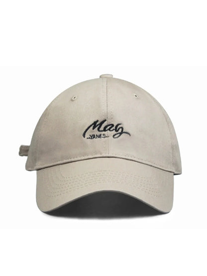 Unisex All season Fashionable Pure Cotton Retro Letter May Baseball Cap