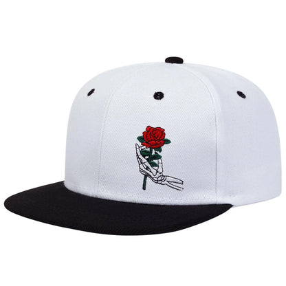 Unisex Skeleton Fingers Embroidery Hip-hop Hats Spring Autumn