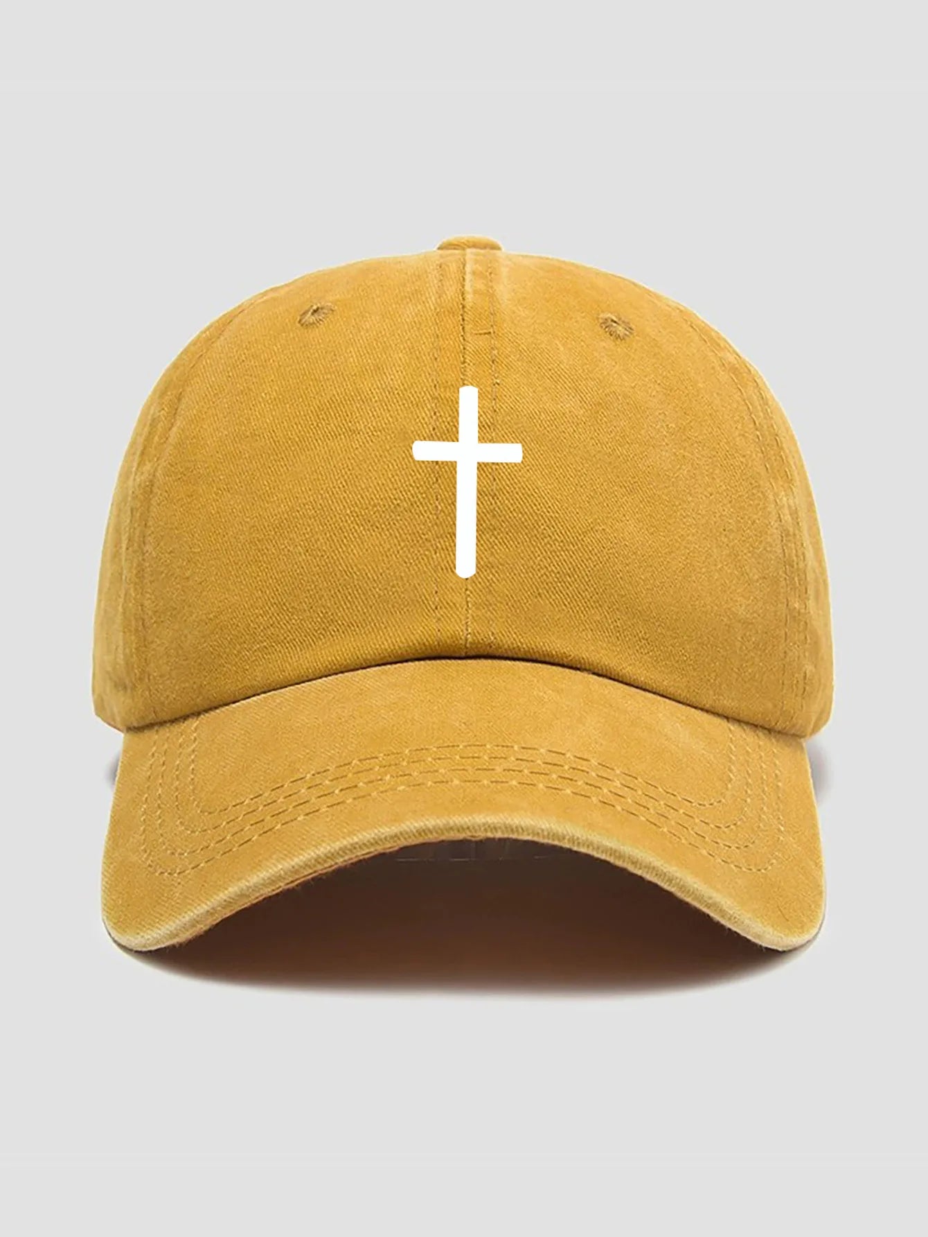 Cross Print Baseball Cap for Men and Women
