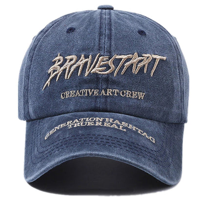 Unisex Y2K Style Cap Letter Embroidery Vintage Baseball Cap Men Women