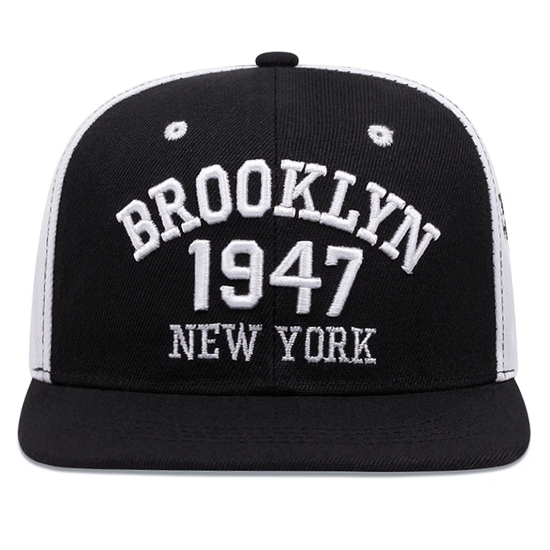 1947 Brooklyn Embroidery Snapback Hat High Quality  Snapback Cap Men's