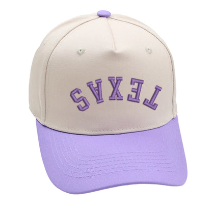 Texas Trucker Hat Upside Down 3D Embroidery Two Tone Baseball Cap