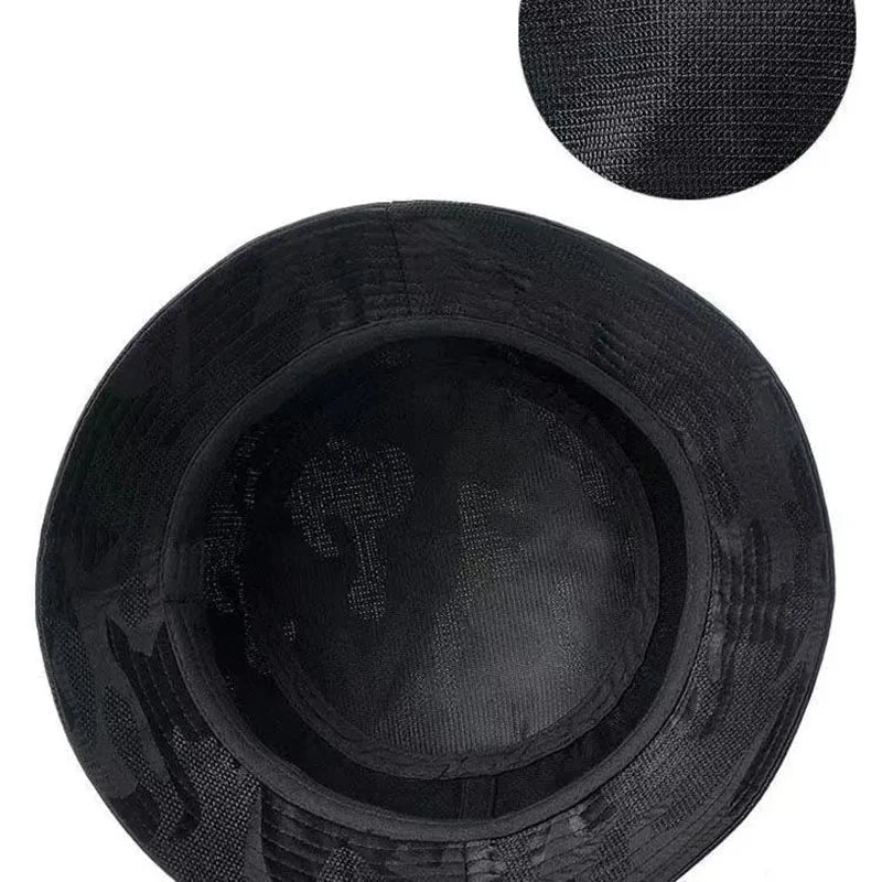 Bbreathable Camouflage Fisherman Hat Fashion Shade Bucket Hats Men Women