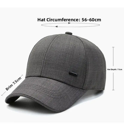 Trendy Outdoor Men's Suit Material Baseball Cap Korean Style Adjustable