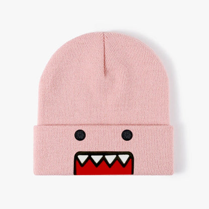 Cartoon Embroidered Knitted Hat Autumn Winter Outdoor