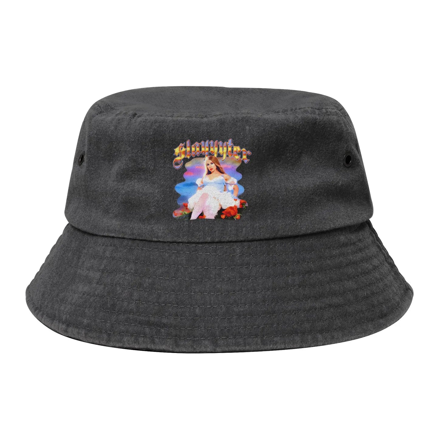 Unisex Distressed Cotton Bucket Hats