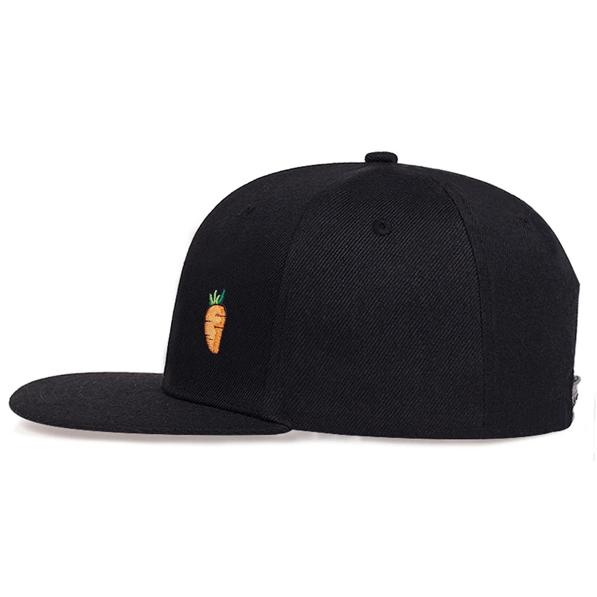 Unisex Carrot Embroidery HipHop Hats Fashion Spring Autumn Outdoor Adjustable Casual Baseball Caps Sunscreen Hat