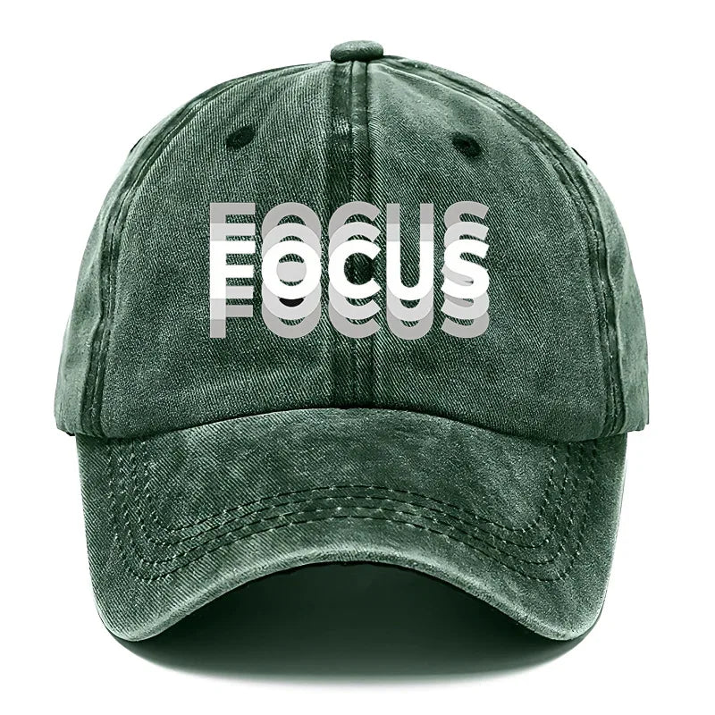 Washed Baseball Cap Print Adjustable Hat
