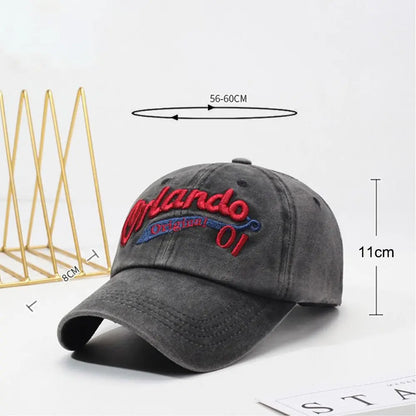 Adjustable Strap Washed Baseball Cap