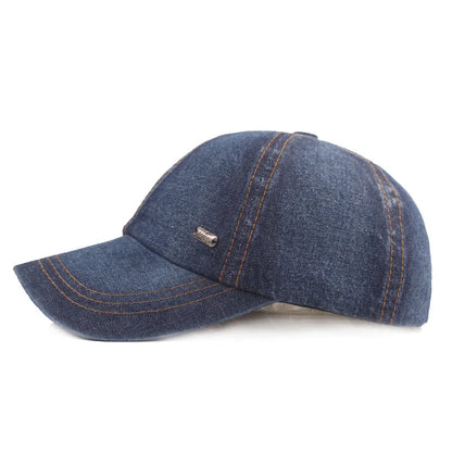 Vintage Washed Cotton Baseball Cap Men Women Denim Dad Hat