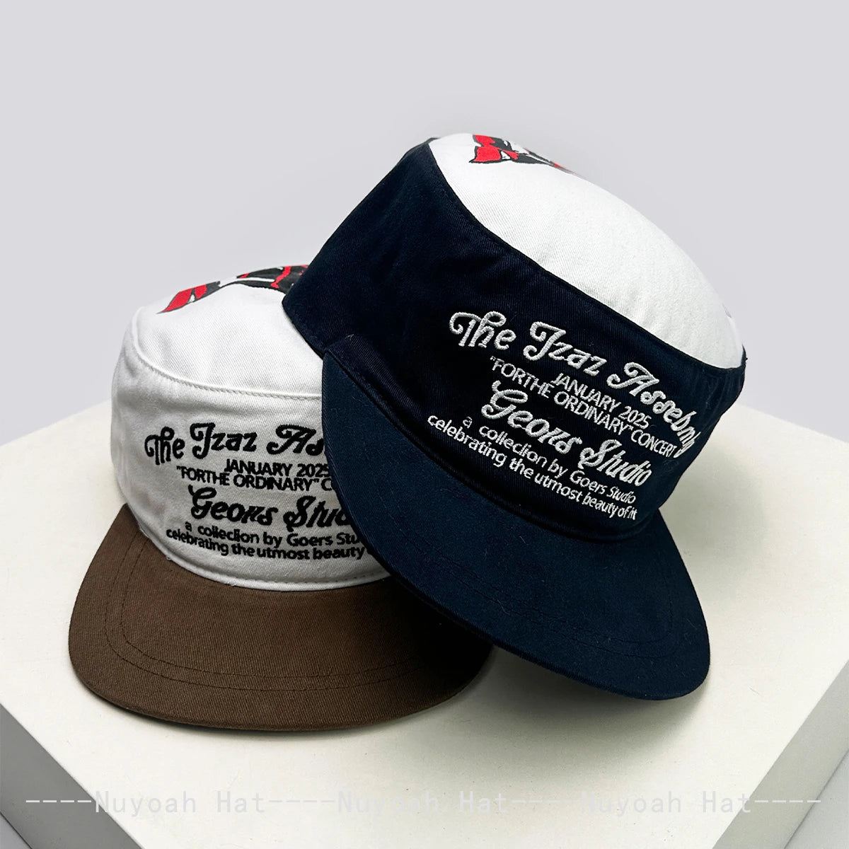New Men Women Color Block Letter Embroidery Plaid Baseball Hats