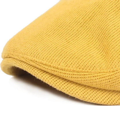 Men Classic One‑Piece Front Beret Newsboy Cap