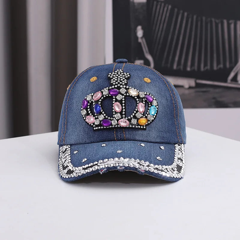 Creative Rivet Denim Duckbill Cap Outdoor Leisure Hat