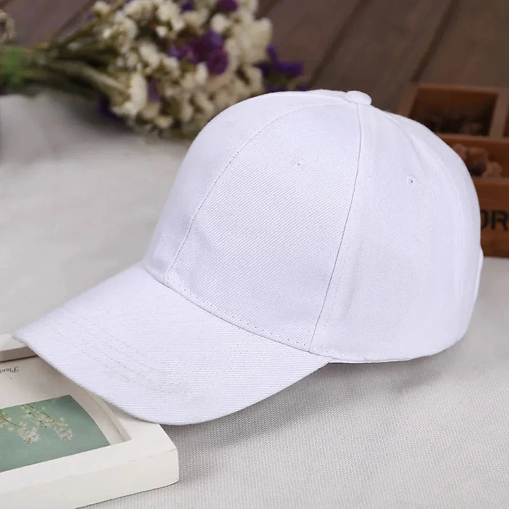 Fashion Retro Solid Color Men and Women Universal Baseball Cap