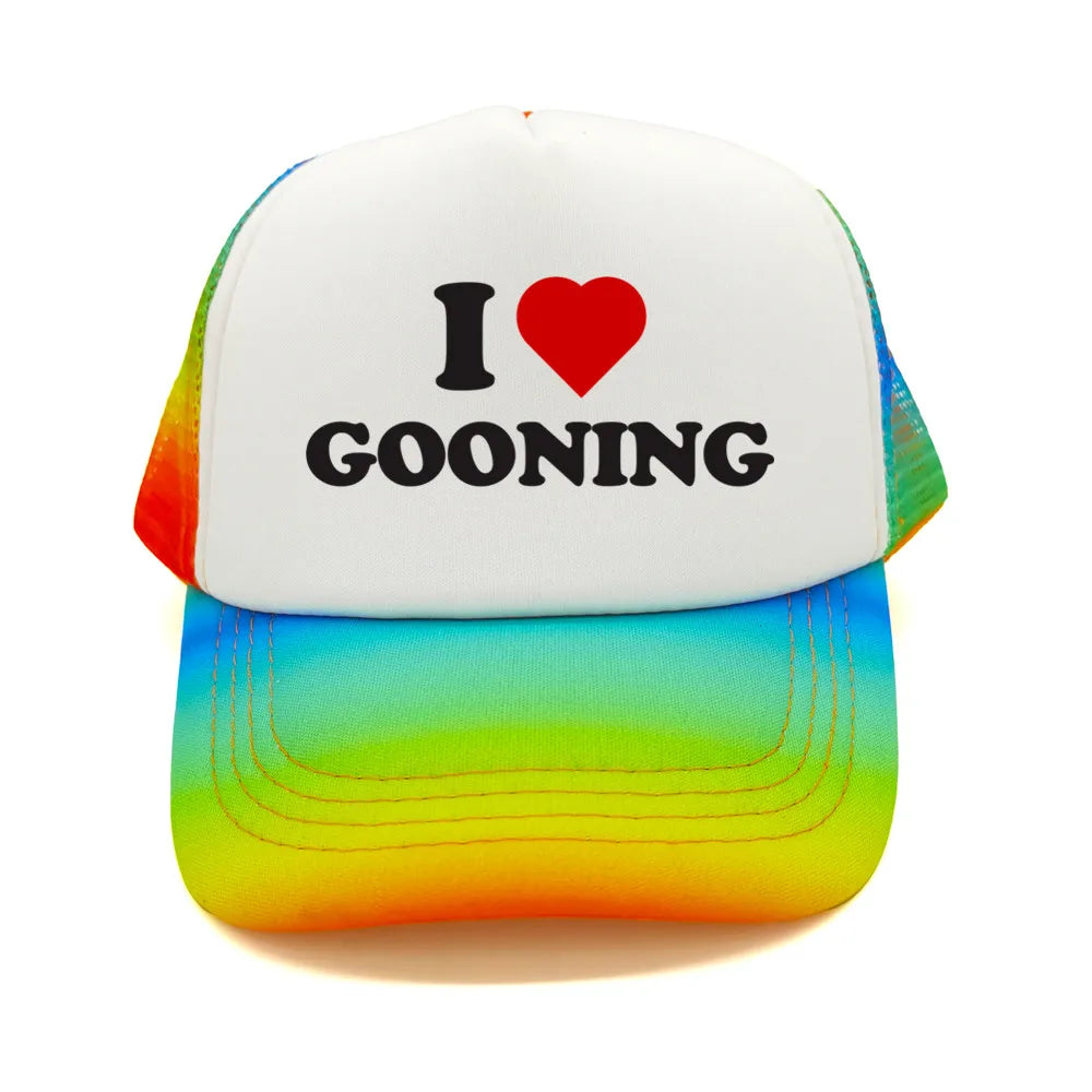 Funny I Love Gooning Baseball Caps Cool Summer Men Mesh