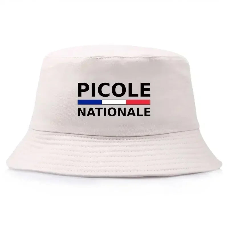 Summer Picole Nationale Bob Man Reversible Bucket Hat Women Cotton Fisherman Cap