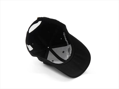 Embroidered Skull Cap For Men Cotton Sports Baseball Caps Fashion Black Pattern