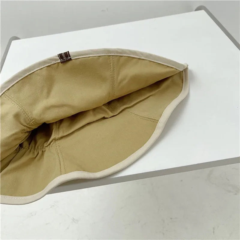Pleated Women Fisherman Hat Korean Girl Sunshade Basin Hat