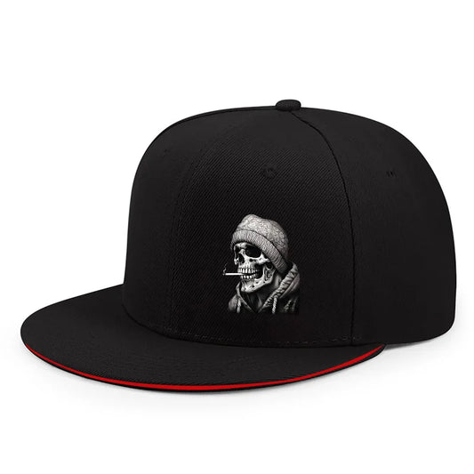 Unisex Skull Skeleton Print Snapback Cap Spring Autumn
