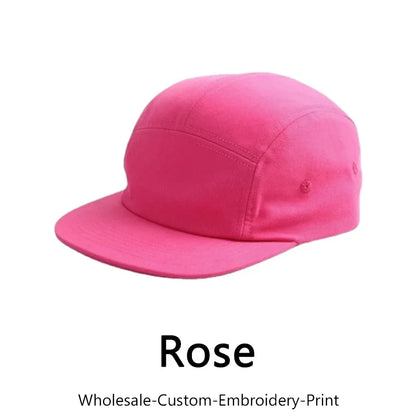 5-Panel Cotton Hat For Men And Women Baseball Hats