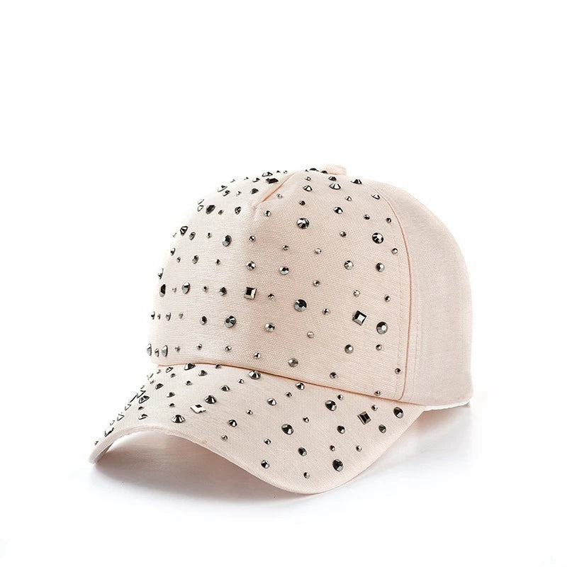 Rhinestone Adjustable Baseball Cap Trucker Cap Men