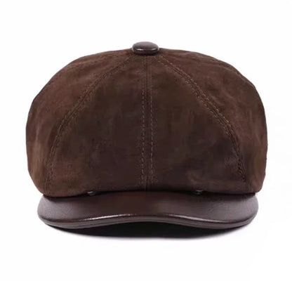 Matte Suede Sheepskin Beret