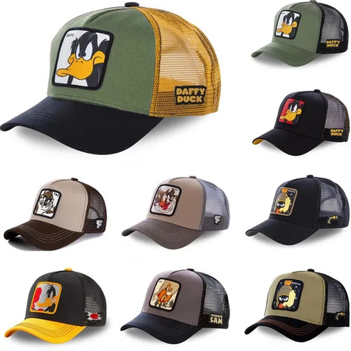 High Quality Brand Anime Cartoon Snapback Cotton Baseball Cap Men Women