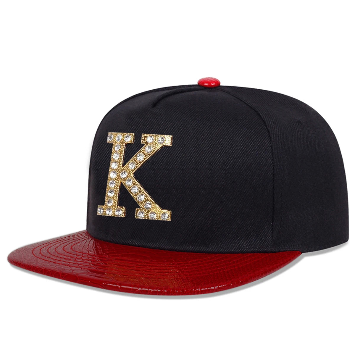 Unisex K Letter Label With Drill Hip-Hop Hats Spring Autumn